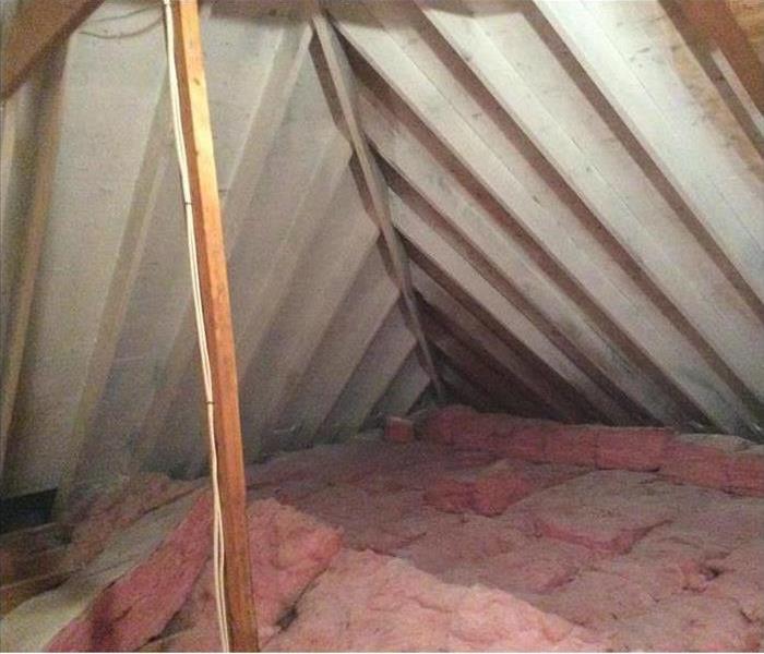 Restored attic with no mold